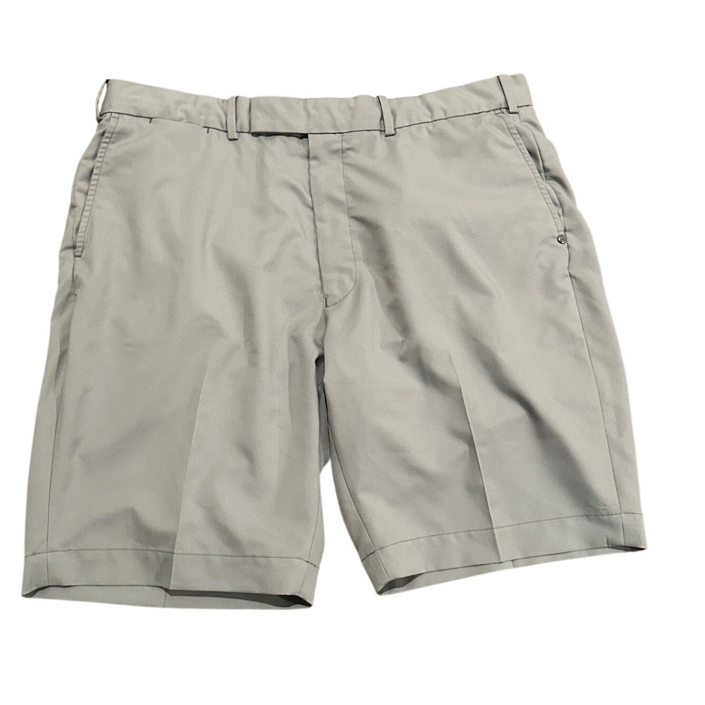 Ralph Lauren RLX Golf Shorts Mens Size 38 Gray Flat Front Golf Shorts